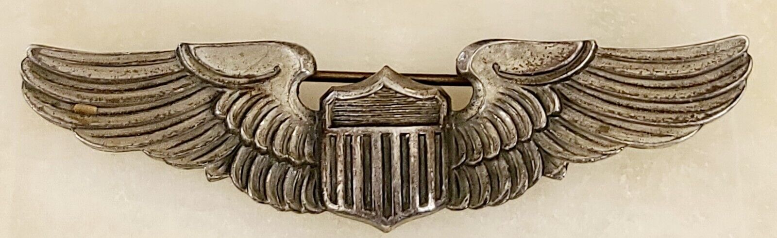 Wwii Era Usaaf Pilot Wings 3" Sterling Silver Amico
