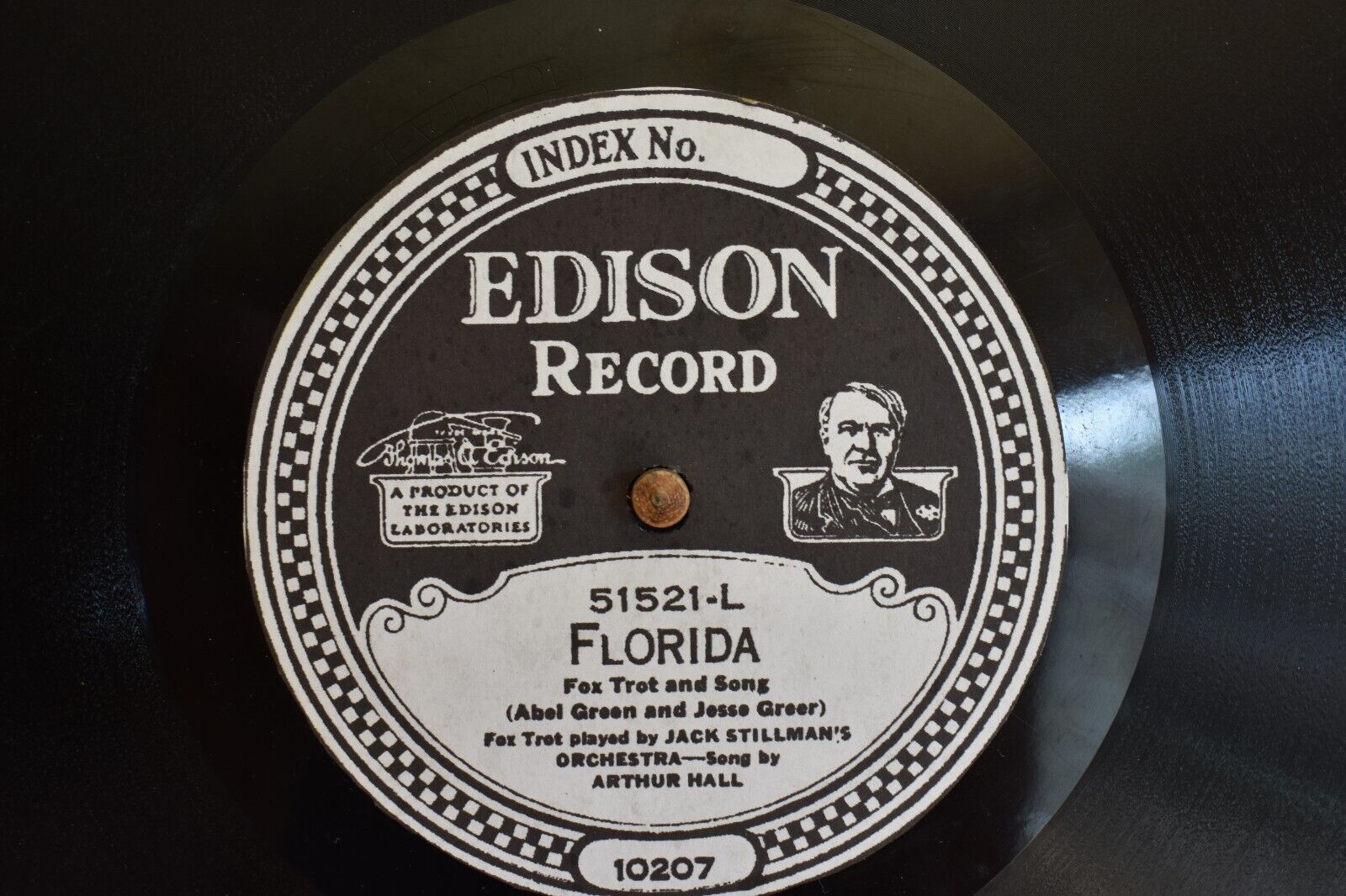 Edison 51521 Jack Stillman’s Orchestra, Florida, Nathan Glantz And His Orchestra