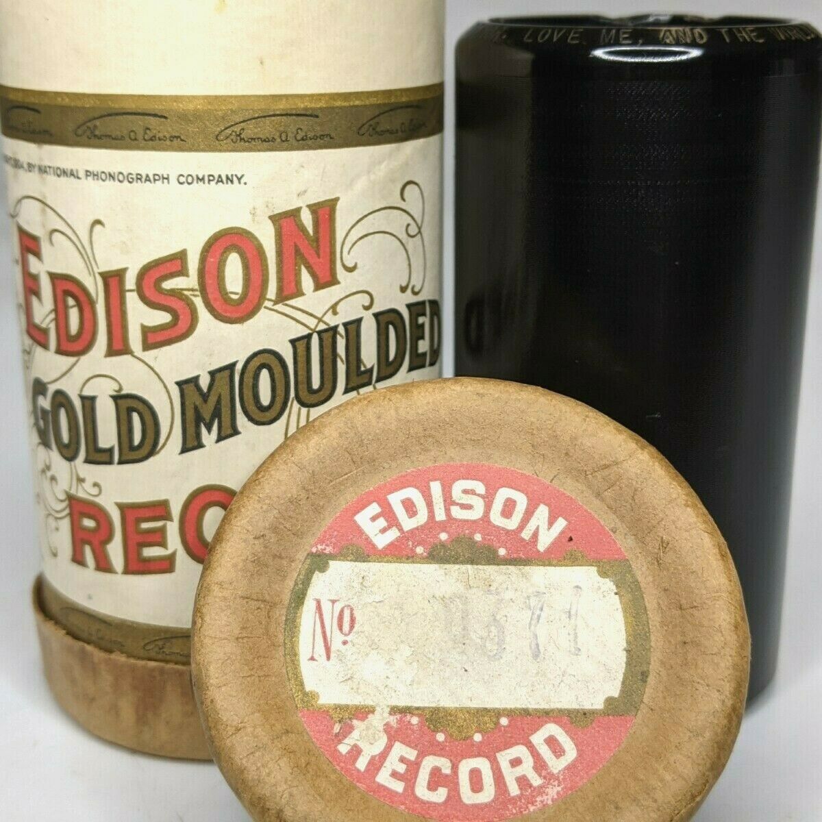 Harry Anthony Love Me The World Is Mine 2m Edison Cylinder Record Tenor Song Y6